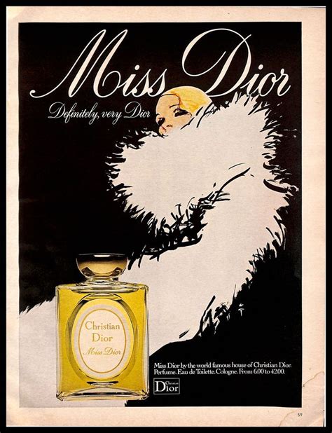 miss dior spray 1970s advertisement|Miss Dior advertisments.